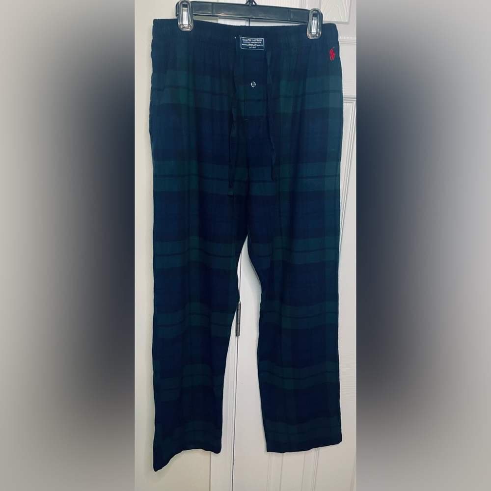 Polo by Ralph Lauren Blue and Green Pajamas/ Joggers Sweatpants
